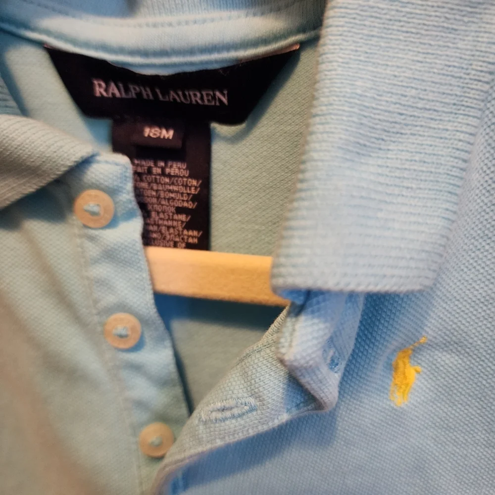 Sz 18-24 Months Ralph Lauren Blue Polo & Gymboree Striped Skort Outfit